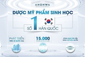 Dược mỹ phẩm sinh học AHOHWA - Thương hiệu mỹ phẩm thẩm mỹ chuyên nghiệp dành cho Spa - Clinic -TMV