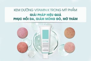 Review Kem dưỡng Vitamin K trong mỹ phẩm Ahohwa: Giải pháp phục hồi da, giảm mỏng đỏ, mờ thâm hiệu quả và tốt nhất