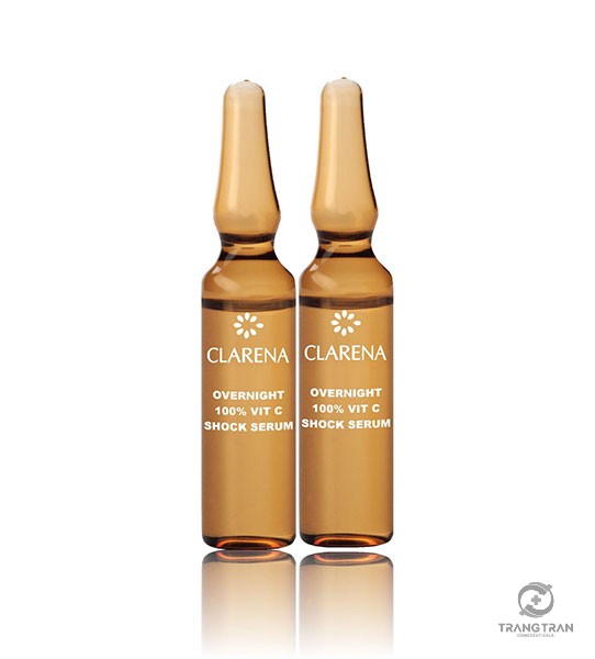 Shock Serum Vit C hồi sinh làn da sau 10 ngày sử dụng Overnight 100% Vit C Shock Serum