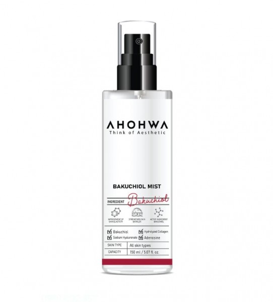 Xịt Khoáng Căng Bóng, Trẻ Hoá Sinh Học Bakuchiol - Ahohwa Bakuchiol Mist 150ml