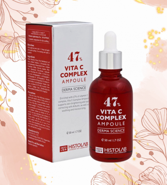 Tinh chất dưỡng trắng da, mờ thâm nám Histolab chính hãng - Serum Vita C Complex Ampoule 47%