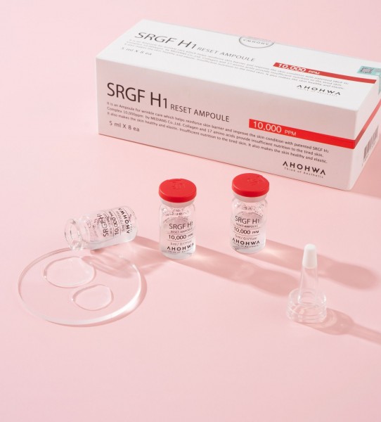 Yếu Tố Tăng Trưởng Tế Bào Gốc - Ahohwa SRGF H1 Reset Ampoule - Hộp 8 Lọ x 5ml