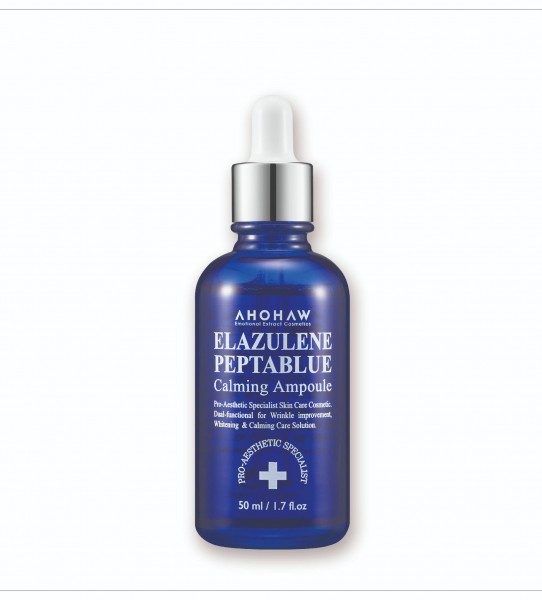 Tinh Chất Phục Hồi, Trẻ Hoá Tế Bào Sinh Học - Ahohwa Elazulene Peptablue Calming Ampoule 50ml