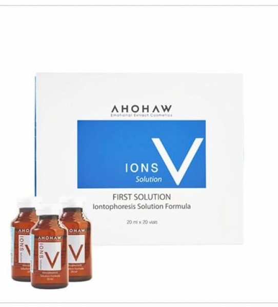 Tế Bào Gốc Thực Vật Phục Hồi Da Mụn, Da Nhạy Cảm - Ahohwa Ions V Solution - Hộp 20 lọ x 20ml