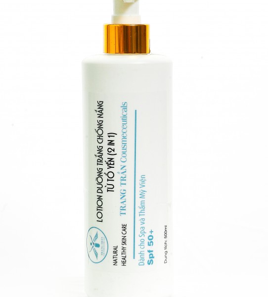 Lotion 2in1 dưỡng trắng chống nắng từ tinh chất tổ yến collagen 500ml