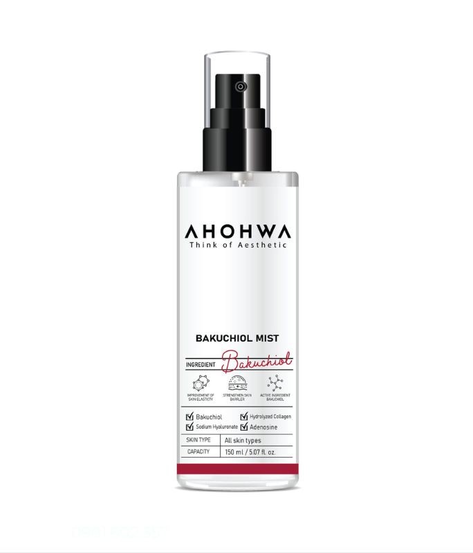 Xịt Khoáng Căng Bóng, Trẻ Hoá Sinh Học Bakuchiol - Ahohwa Bakuchiol Mist 150ml