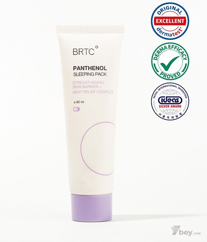 Mặt nạ (kem) ngủ siêu dưỡng trắng da BRTC chính hãng - BRTC Gold Panthenol Revital Sleeping Pack 80ml
