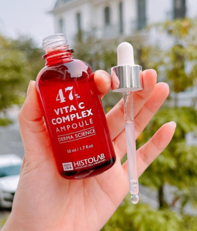 Tinh chất dưỡng trắng da, mờ thâm nám Histolab chính hãng - Serum Vita C Complex Ampoule 47%