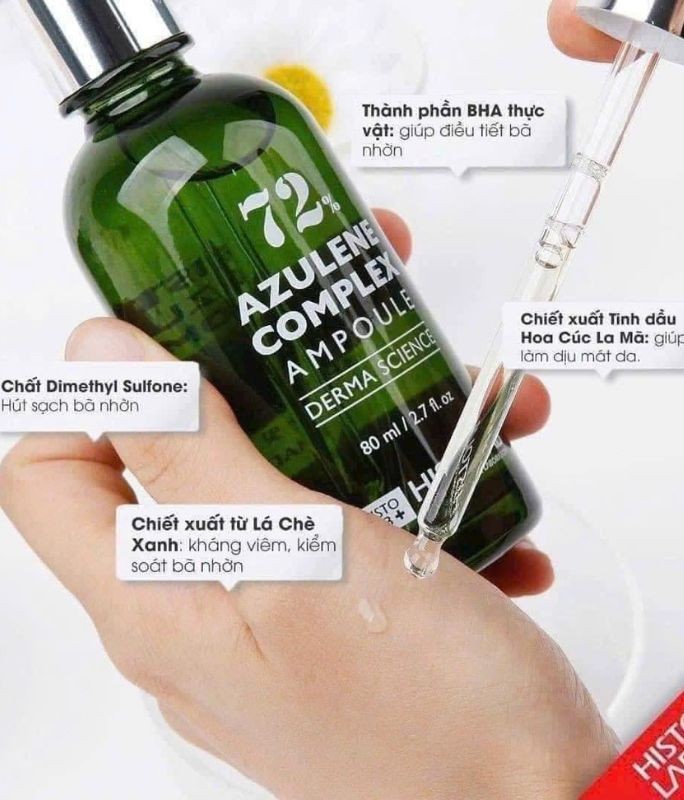 Tinh chất giảm mụn kháng viêm -  Histolab 72% Azulene Complex Ampoule Derma Science