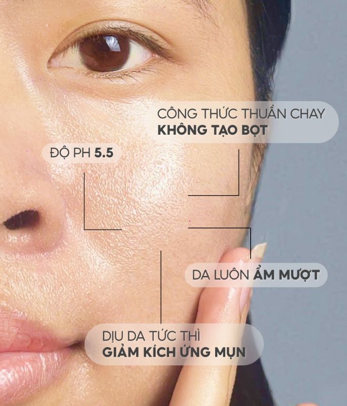 Gel rửa mặt Phôi Kim Ngân Hoa Lalamos - Làm sạch sâu, loại bỏ bụi bẩn, dầu thừa, ngừa mụn