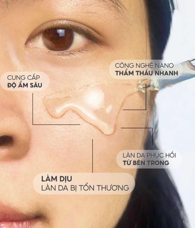 Serum phục hồi , dưỡng ẩm cho da Nano Kim Ngân Hoa Lalamos 