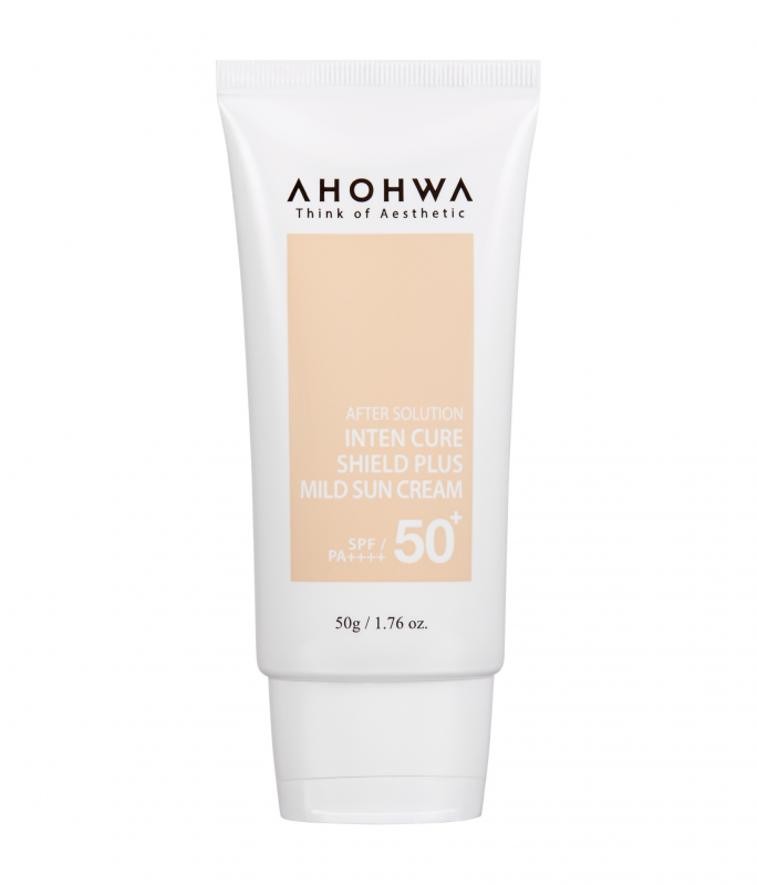 Kem Chống Nắng Hỗ Trợ Bảo Vệ Da, Hiệu Chỉnh Sắc Tố - X5 Bảo Vệ - Ahohwa SPF 50+/PA++++ Inter Cure Shield Plus Mild Sun Cream 50g