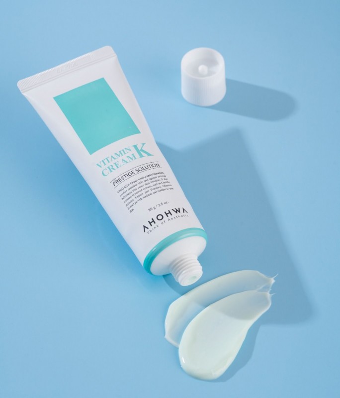 Kem Hỗ Trợ Làm Dịu Da, Giảm Đỏ, Chăm Sóc Da Yếu Sau Corticoid - Ahohwa Vitamin K Cream 80g