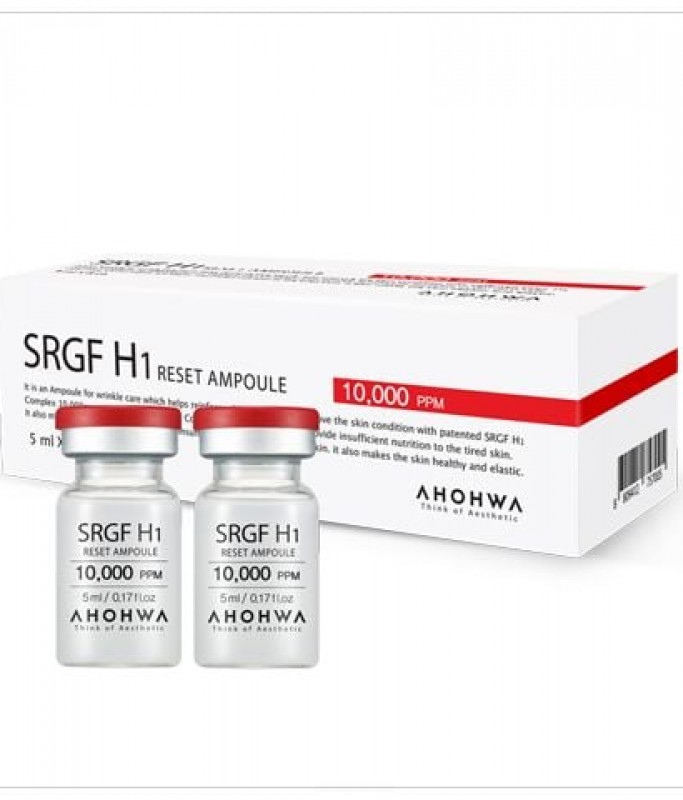 Yếu Tố Tăng Trưởng Tế Bào Gốc - Ahohwa SRGF H1 Reset Ampoule - Hộp 8 Lọ x 5ml