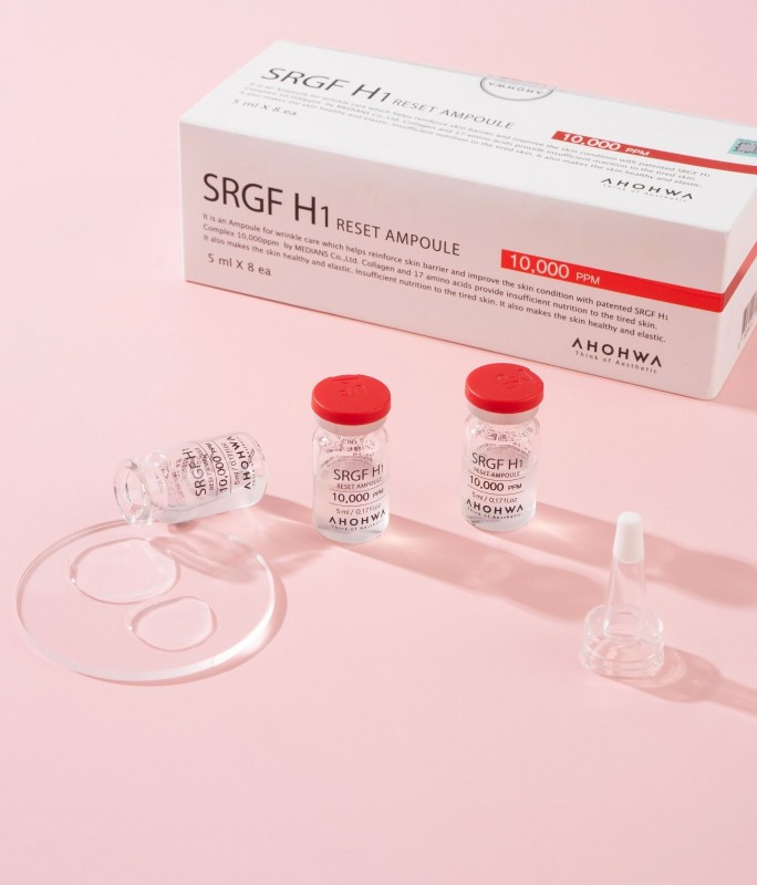Yếu Tố Tăng Trưởng Tế Bào Gốc - Ahohwa SRGF H1 Reset Ampoule - Hộp 8 Lọ x 5ml