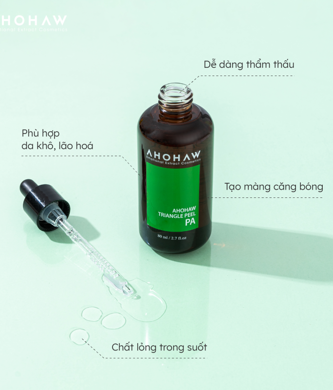 Peel Dành Cho Da Khô, Kém Săn Chắc, Sạm Màu - Ahohwa Triangle Peel PA 30ml