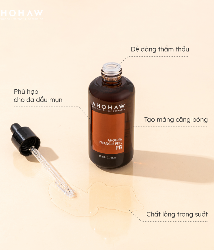 Peel Dành Cho Da Dầu Mụn - Ahohwa Triangle Peel PB 30ml