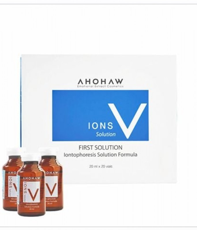 Tế Bào Gốc Thực Vật Phục Hồi Da Mụn, Da Nhạy Cảm - Ahohwa Ions V Solution - Hộp 20 lọ x 20ml
