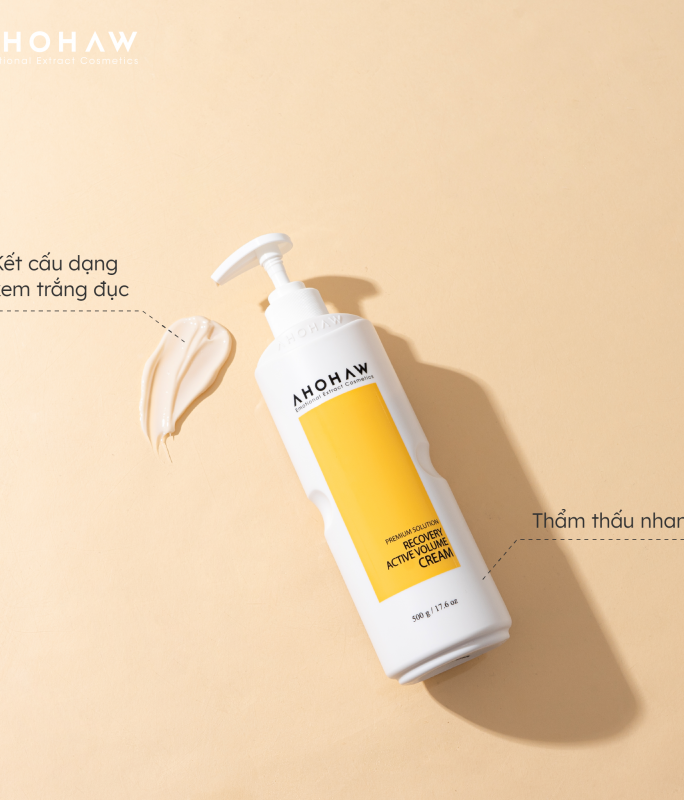 Kem Dưỡng Cấp Ẩm, Giúp Làm Chậm Quá Trình Lão Hoá - Ahohwa Recovery Active Volume Cream 50ml