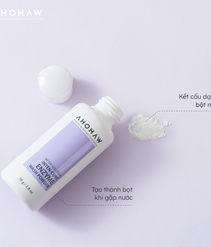 Bột Tẩy Da Chết Sinh Học Enzyme - Ahohwa Inten Cure Enzyme Wash Powder  50gr