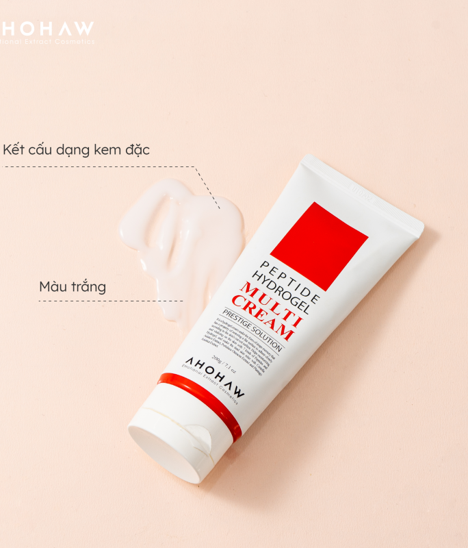 Kem Dưỡng Botox Peptide, Phục Hồi & Cải Thiện Nếp Nhăn - Ahohwa Peptide Hydrogel Multi Cream 80gr