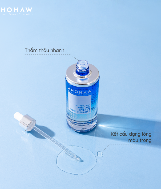Tinh Chất Cấp Ẩm Chuyên Sâu - Ahohwa Inten Cure Hydro Complex Ampoule 50ml