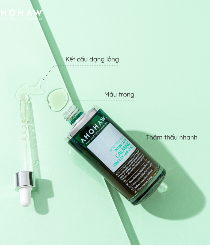 Tinh Chất Giảm Viêm, Cải Thiện Mụn - Ahohwa Inten Cure Calming Complex Ampoule 150ml
