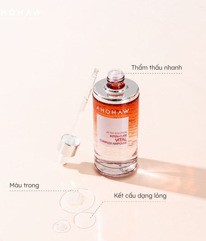 Tinh Chất Dưỡng Trắng, Mờ Thâm, Giảm Sắc Tố Sạm Màu - Ahohwa Inten Cure Vital Complex Ampoule 150ml