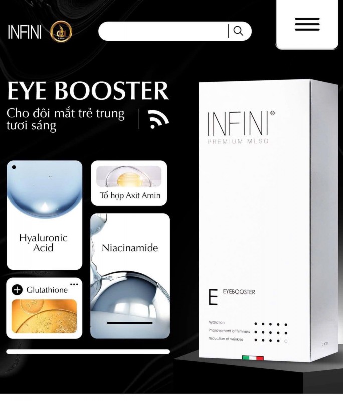 Tinh chất mờ nhăn, trẻ hóa vùng da mắt sáng khỏe Infini Meso E Eyebooster