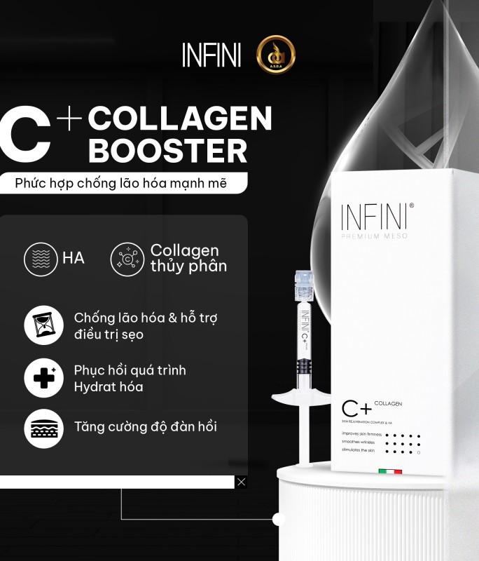 Tinh chất trẻ hóa da đa tầng, hỗ trợ trị sẹo Infini C+ Collagen Booster