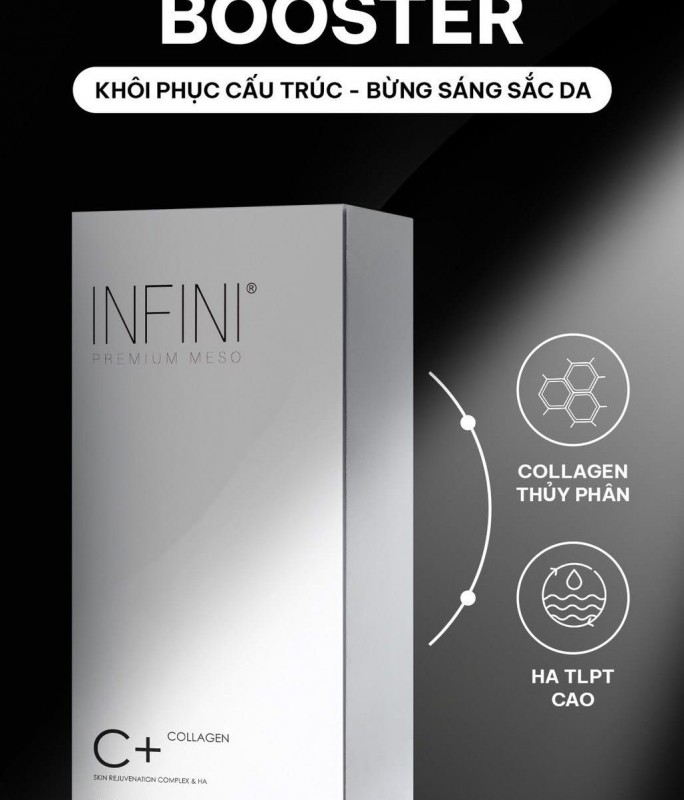 Tinh chất trẻ hóa da đa tầng, hỗ trợ trị sẹo Infini C+ Collagen Booster