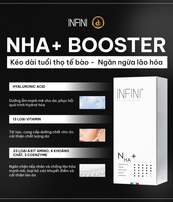 Tinh chất dưỡng ẩm, tái tạo, trẻ hóa, sáng đều làn da Infini Premium NHA+