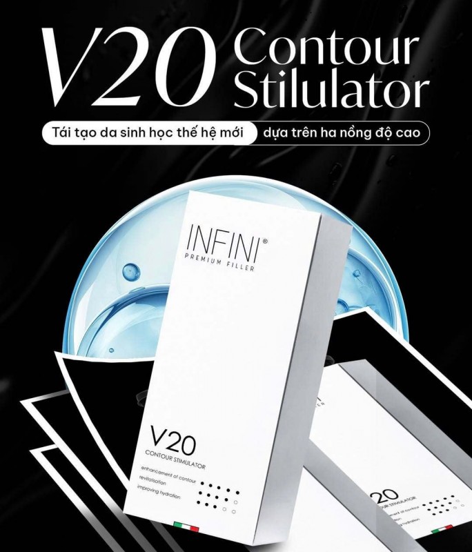 Tinh chất BAP dưỡng ẩm, tái tạo làn da mới Infini Premium V20 Contour Stimulator