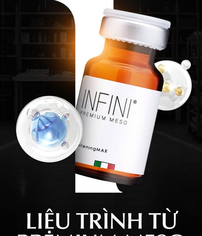 Cocktail điều trị nám, giảm sắc tố và sáng đều da Infini Premium Meso W WhiteningMax