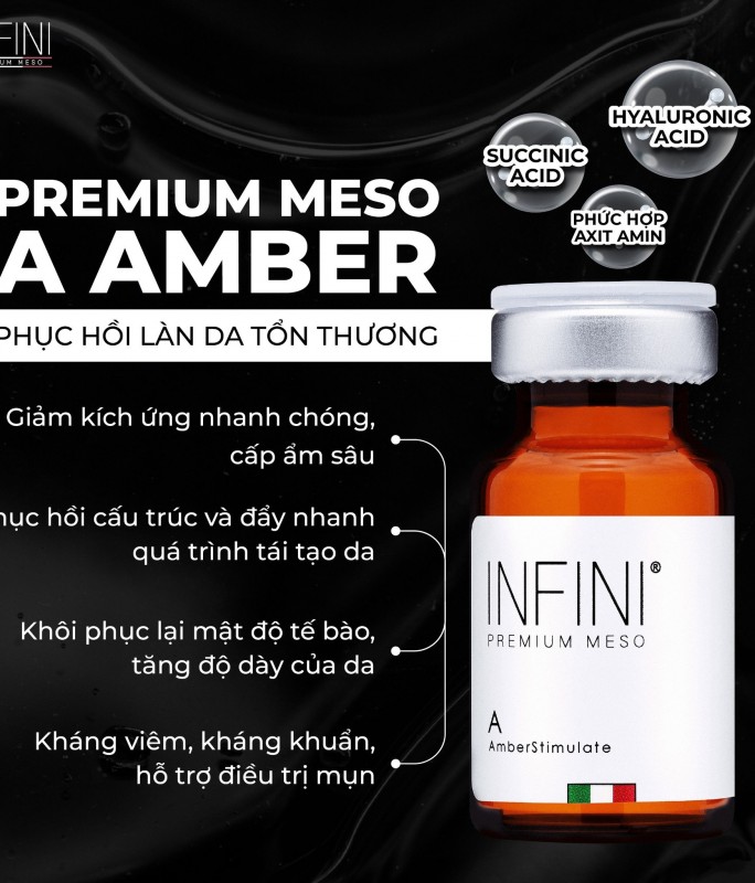 Tinh chất phục hồi, tái tạo da tổn thương Infini Premium Meso A Amber Stimulate