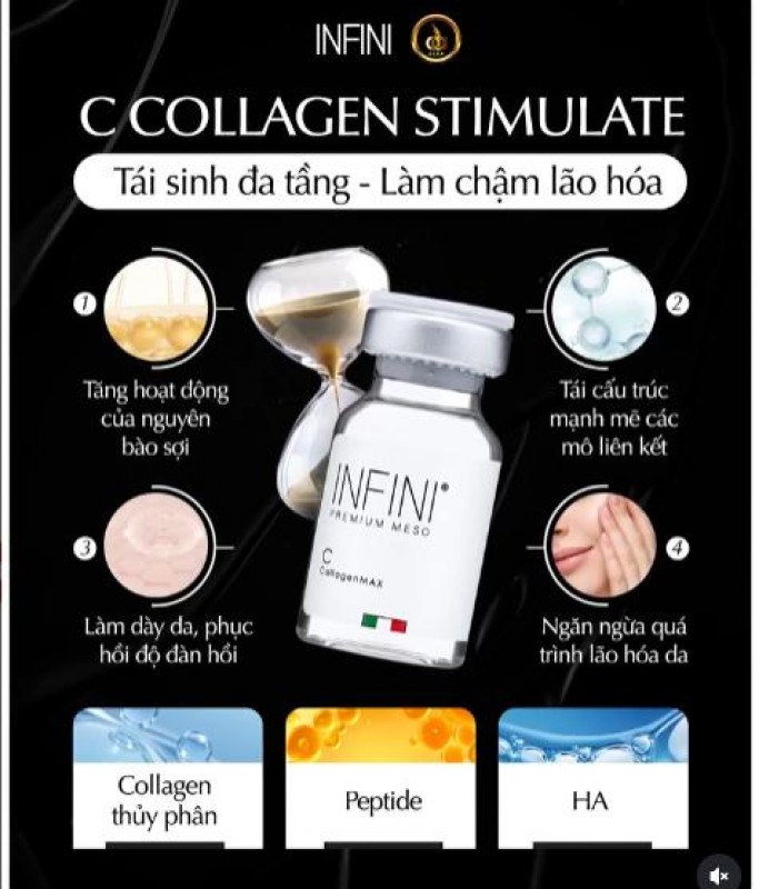Tinh chất phục hồi, trẻ hóa làn da Infini Premium Meso C Collagen Stimulate