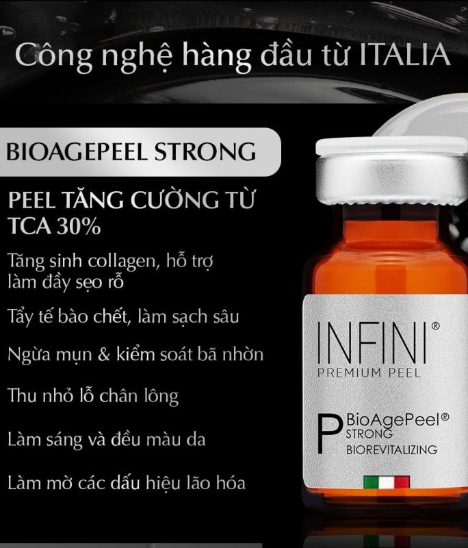 Dung dịch Peel da nám, mụn và cải thiện sẹo rỗ Infini BioAgePeel Strong