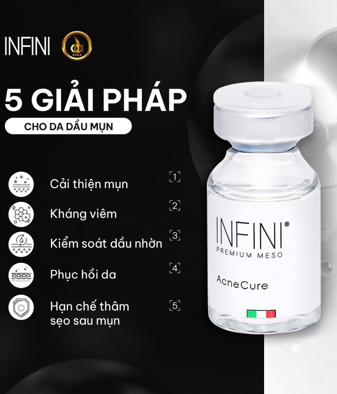 Tinh chất kháng khuẩn, chống viêm, trị mụn Infini Premium Meso AcneCure