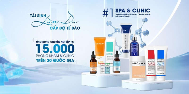 TT Cosmeutical phân phối sản phẩm AHOHWA chính hãng - Dược mỹ phẩm sinh học tái sinh làn da cấp độ tế bào