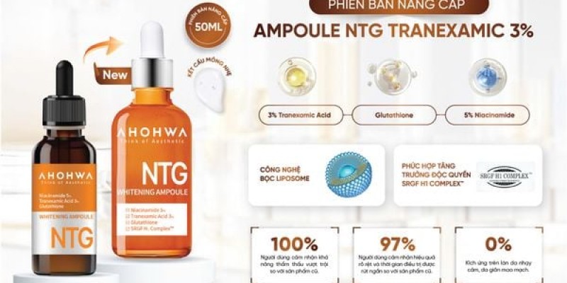 Ampoule NTG Tranexamic 3% phiên bản cải tiến ‘Đã tốt nay còn tốt hơn’